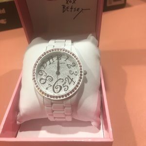 Betsey Johnson White Watch